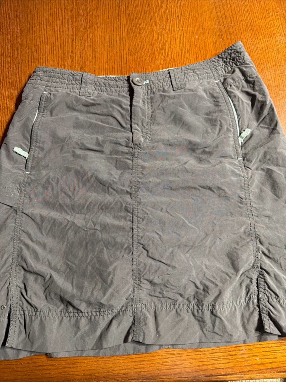 Eddie Bauer Skort Casual Lightweight Skirt in Charcoal Gray Size 2